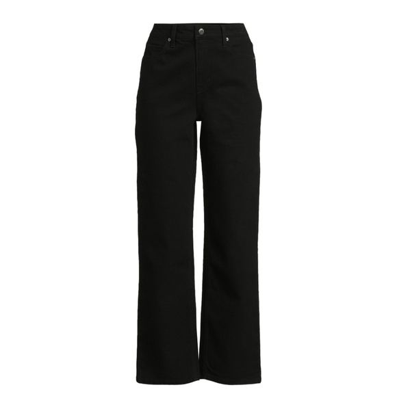 No Boundaries Women's Size 8 High Rise Straight Leg Jeans Black Wash - Picture 3 of 6